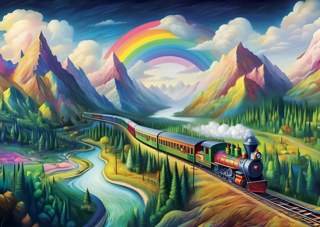 Puzzle Train Arc-en-ciel 260 pièces