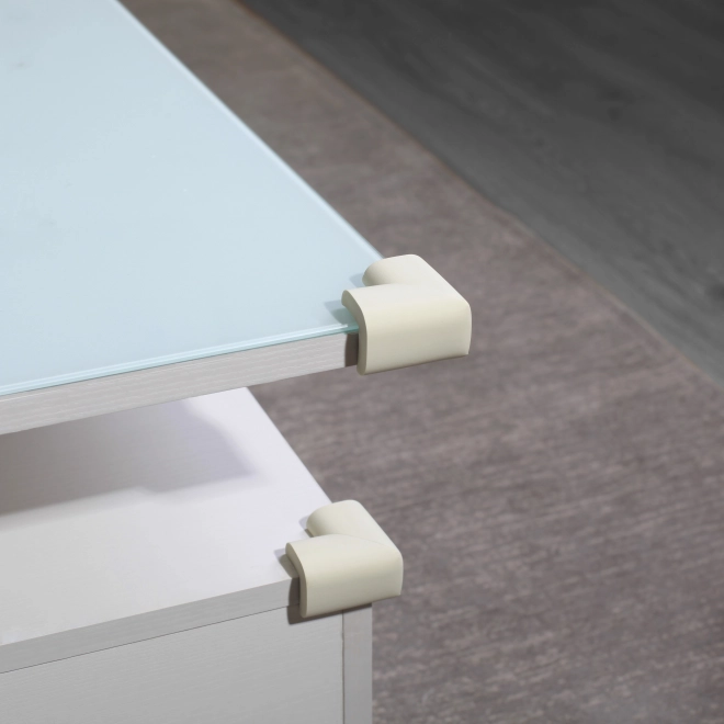 Schuimrubberen hoekbescherming 4 stuks, off-white