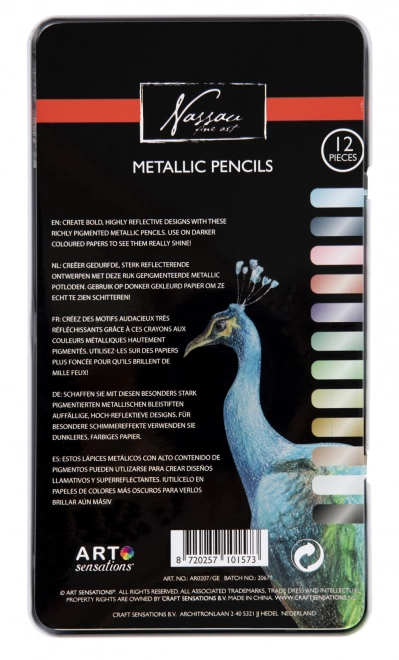 Metallic Colored Pencils Set