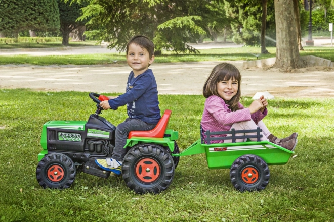 Elektrische kindertractor met aanhanger 6V