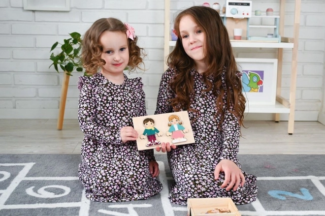 Magnetische Anziehpuppen Kinder der Welt