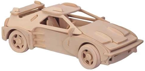 Wooden 3D Puzzle Sports Car Ferrari – Large Model