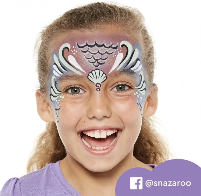 Snazaroo Farbsatz für Gesicht und Körper mit Schablonen Einhörner und Schmetterlinge