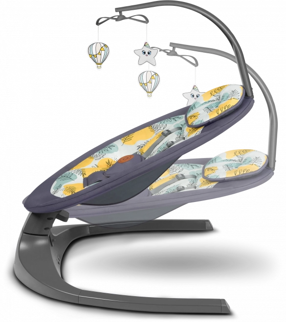 2-in-1 swing and bouncer with rocking lock
