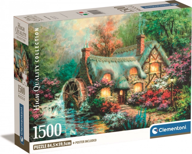 Puzzel 1500 stukken Compact onderkomen op het platteland