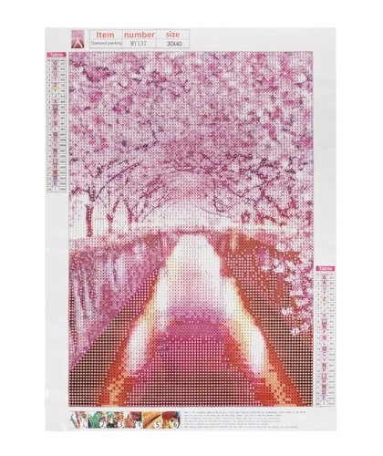 Set voor diamantschilderen - bloeiende bomen