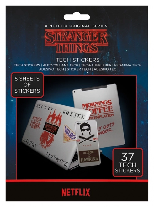 Stickers Stranger Things, set of 37 pcs