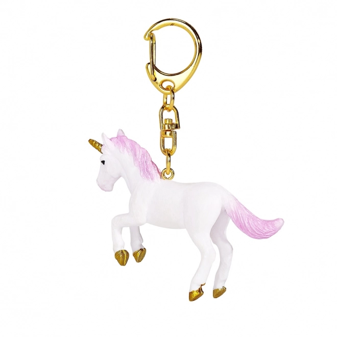Sleutelhanger Eenhoorn met Roze Manen en Staart