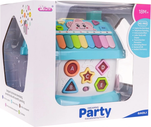 Interactief educatief huisje voor kinderen – Blauw