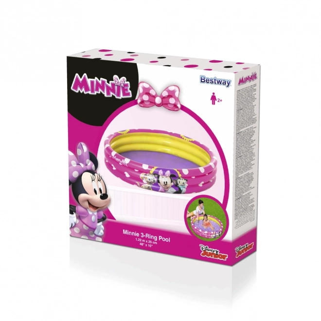 Opblaasbaar kinderzwembad Minnie Mouse 122 x 25 cm Bestway 91079