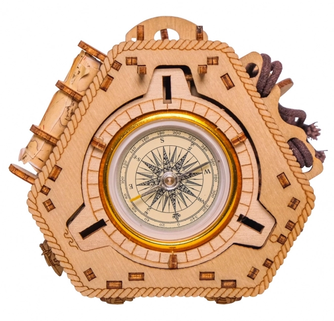 Houten Puzzel Kompas van Zwartbaard