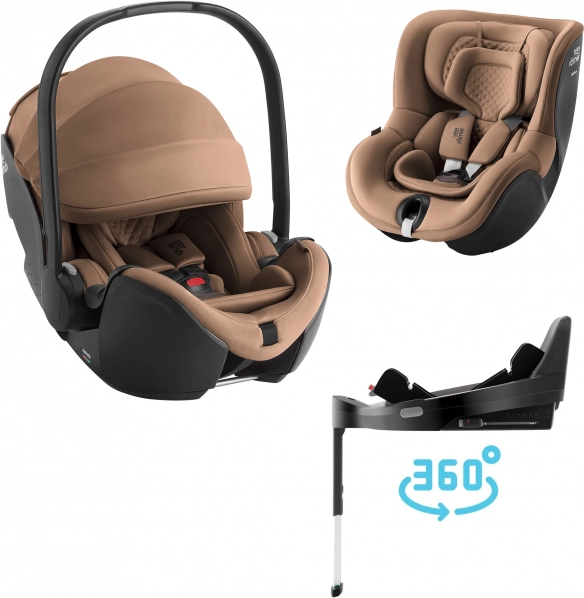Siège auto set Baby-Safe Pro Lux et Dualfix 5Z Lux avec Vario Base 5Z Warm Caramel