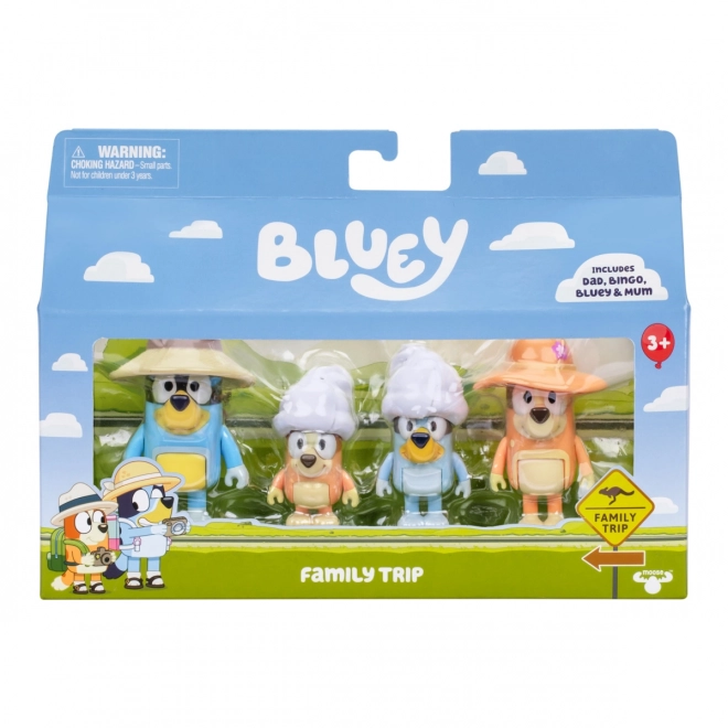 Figuren Bluey Familienausflug
