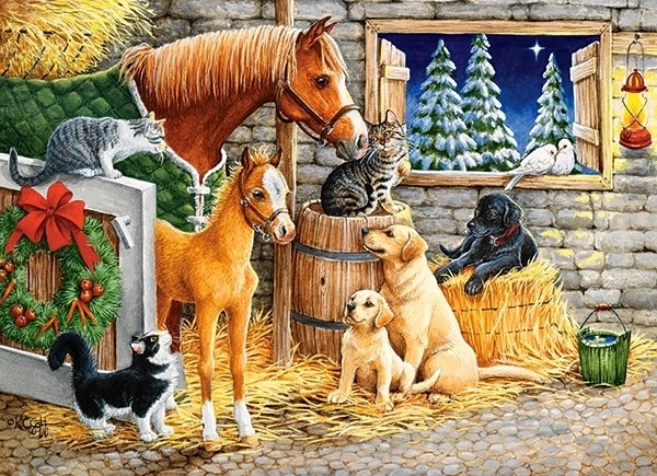 Puzzel 300 stukjes Gathering Friends