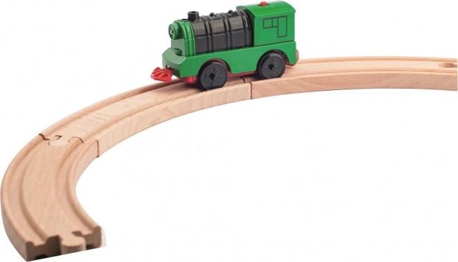 Elektrische trein met achteruitrijfunctie