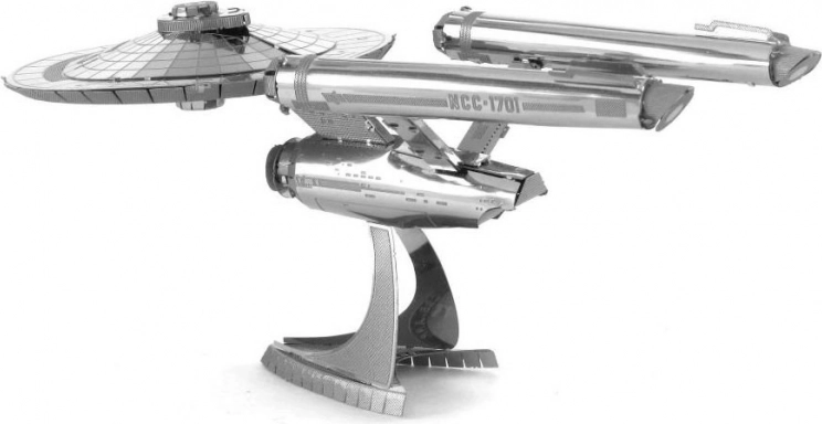 Iconisch STAR TREK-schip in metalen uitvoering