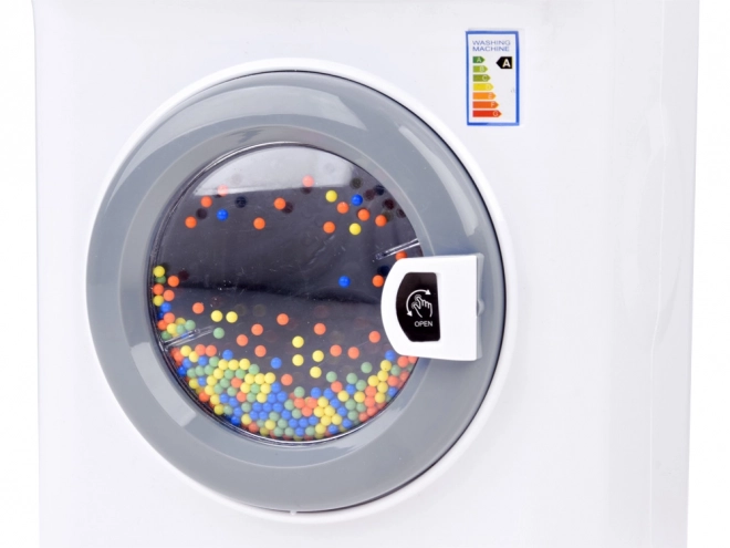 Kinderen wasmachine met touchscreen en effecten blauw