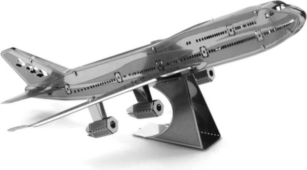 METAL EARTH puzzle 3D Avion de ligne Boeing 747
