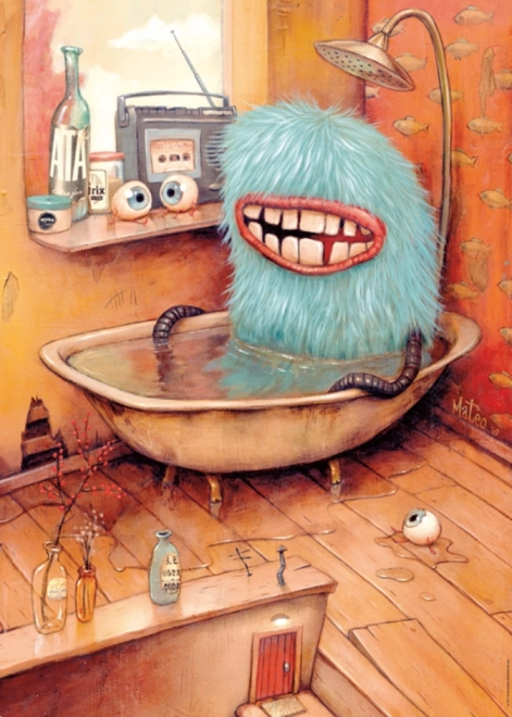 Puzzle HEYE Zozoville: In der Badewanne 1000 Teile