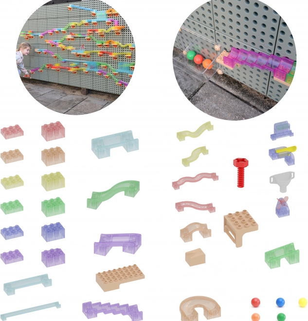 Ensemble de construction Masterkidz STEM pour tableau de piste à billes 209 pièces