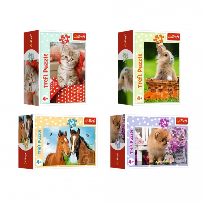 Minipuzzle 54 pieces with young animals