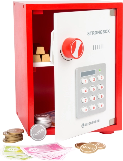 Coffre-fort bancaire en bois small foot pour enfants