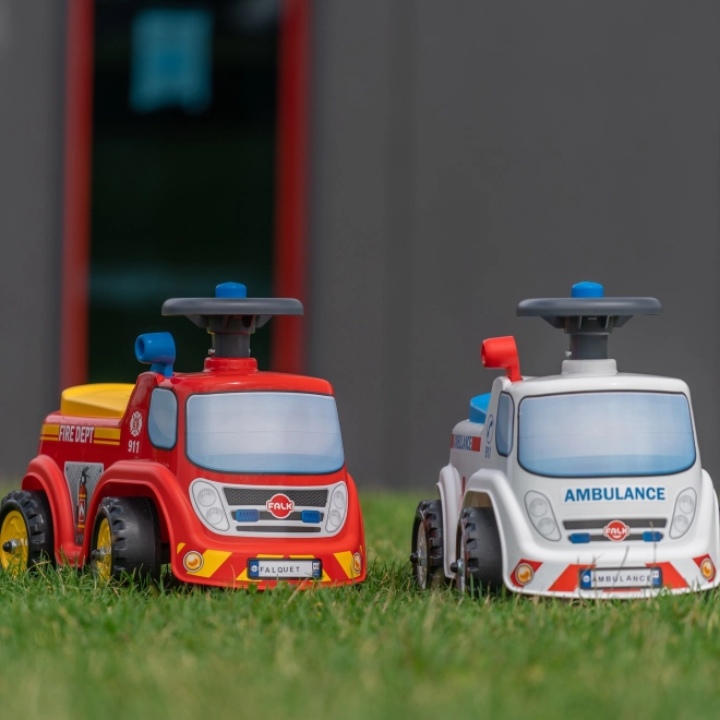 Rijdende brandweerwagen met claxon voor kinderen van FALK