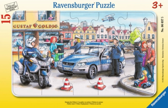RAVENSBURGER Puzzel Politie 15 stukken