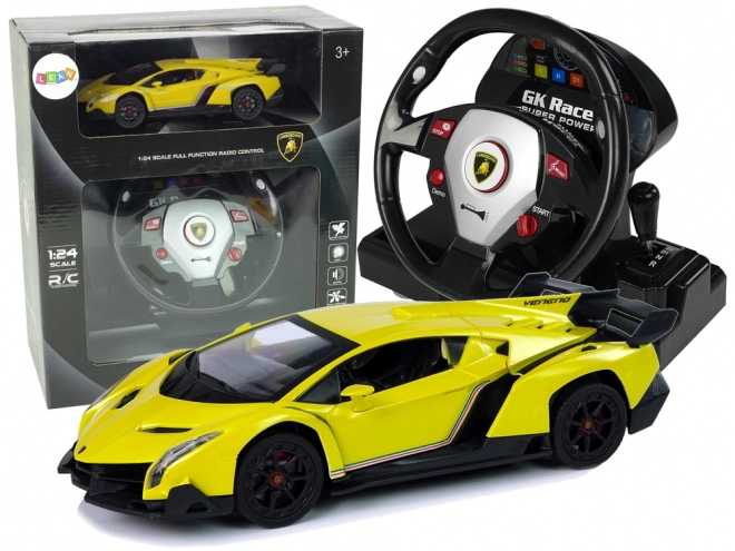 Remote Control Lamborghini Veneno Car Yellow