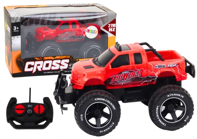 RC terreinwagen op afstandsbediening 1:18 rood