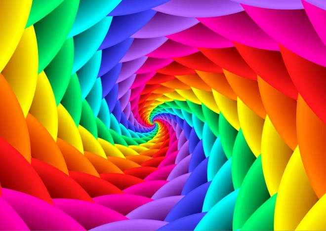 Regenboogwervelwind 1000-delige puzzel