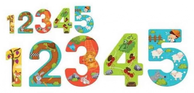 Luna Puzzel met cijfers en Ezopische fabels voor kinderen
