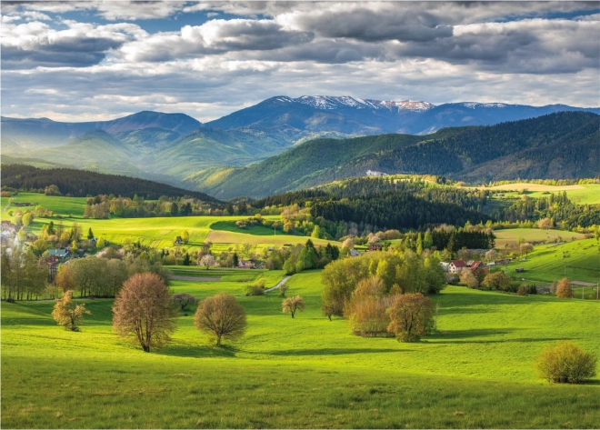Striking spring landscape motif
