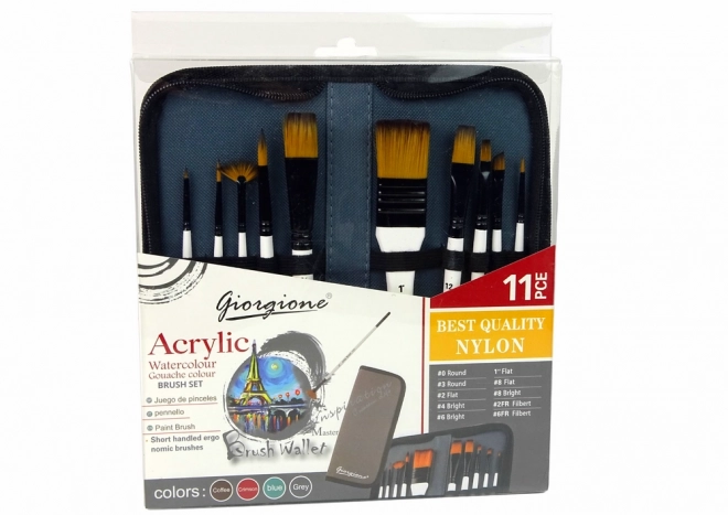 Ensemble de pinceaux pour artistes 10 pcs dans un étui