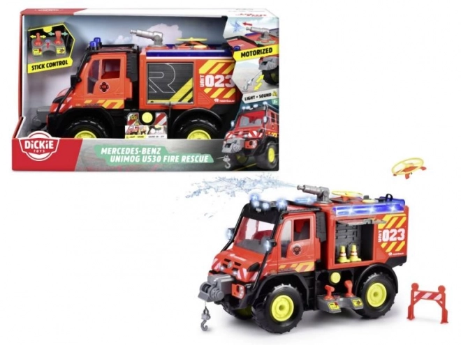 Brandweerauto Mercedes-Benz Unimog U530 met effecten