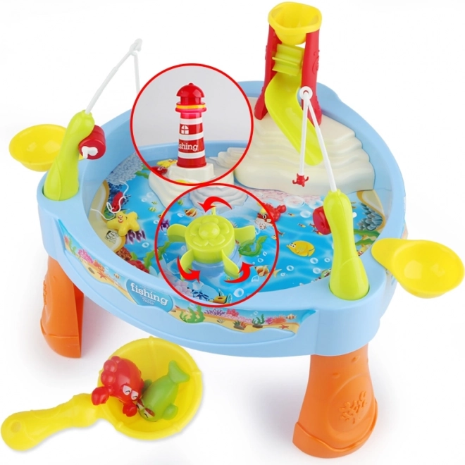 Woopie water tafel met vissen, licht en geluid