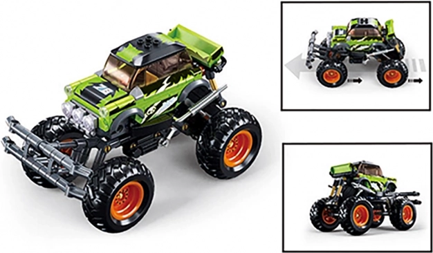 Pull-back action without batteries