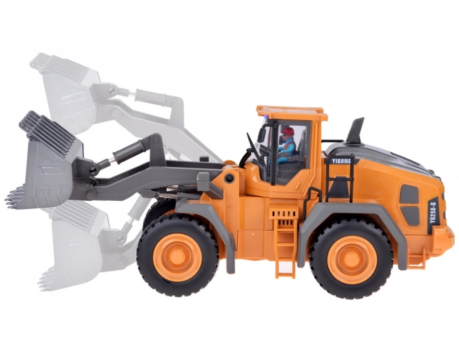 Bulldozer télécommandé avec bras mobile, lumière et son