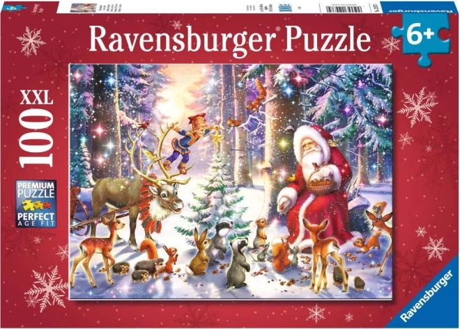 Puzzle Noël dans la forêt XXL 100 pièces