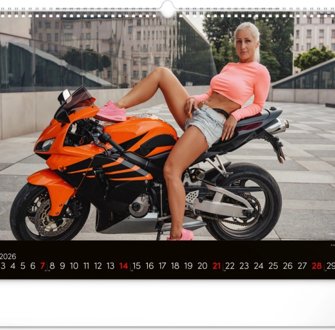 Muurkalender Girls & Bikes 2026