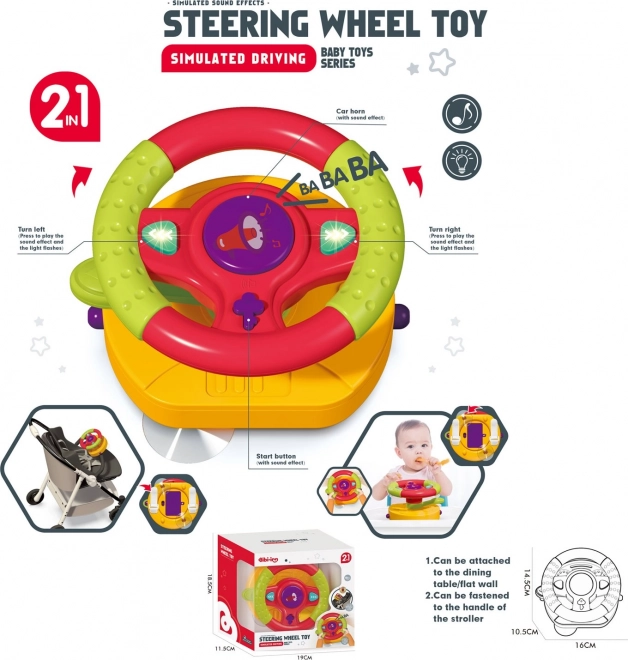 Interactive Steering Wheel 2-in-1 Chipolino