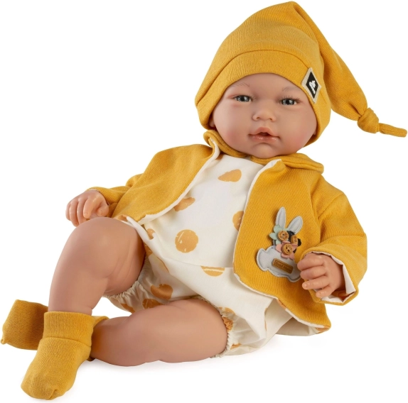 Realistic Baby Doll Marta with Sounds and Soft Fabric Body - 46 cm