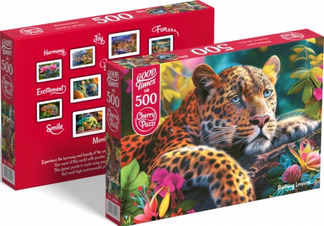 Puzzel Liggende Luipaard 500 Stukken