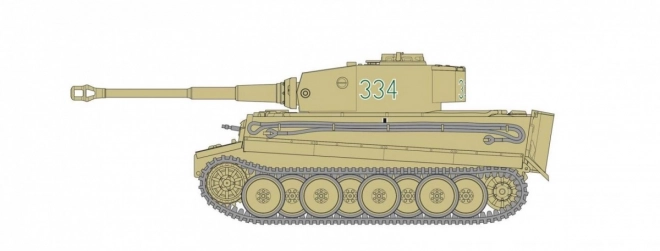 Plastic model Tiger I in kleine set