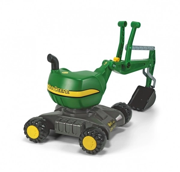 RollyDigger John Deere Ride-On Excavator - Green