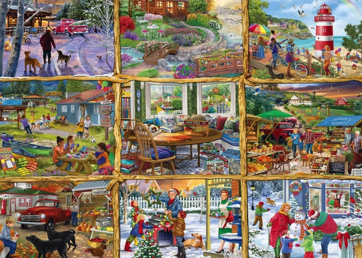 Puzzle Les quatre saisons 1000 pièces