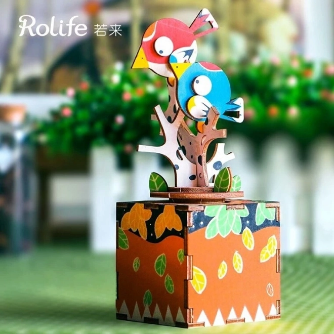 RoboTime 3D puzzel muziekdoos Zingende vogels