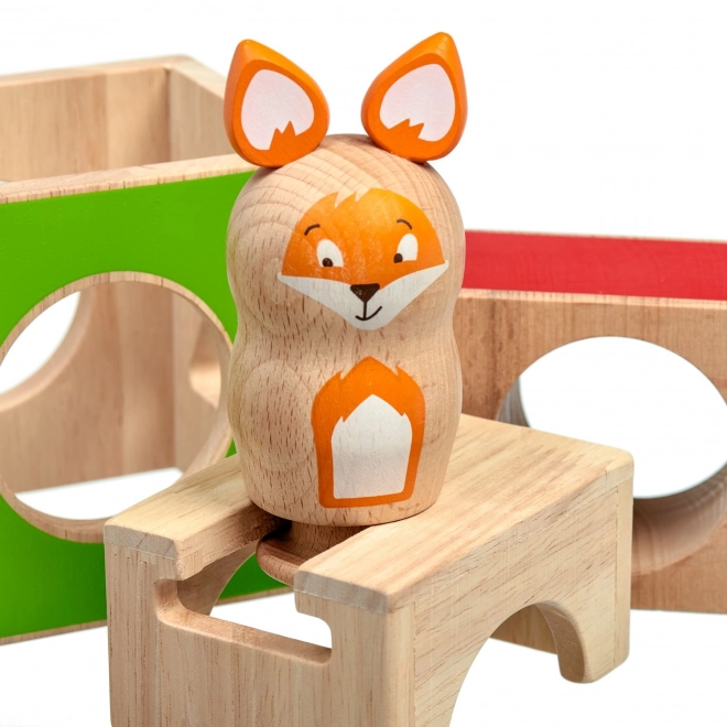 Lucy & Leo Slimme vos - houten spel met modellen
