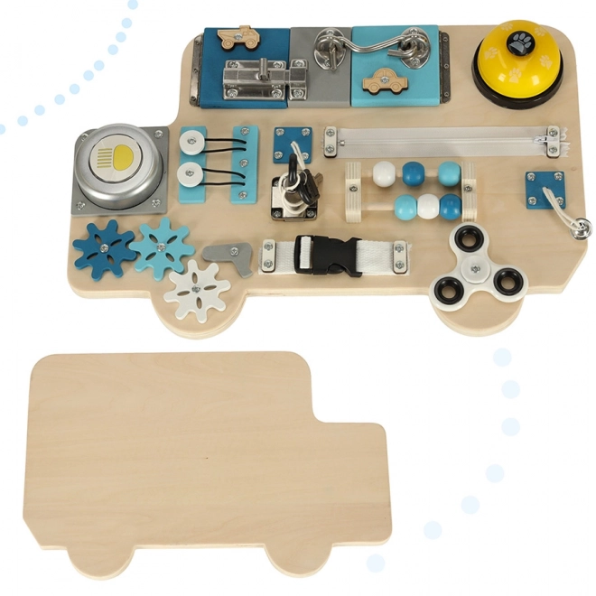 Sensorisch manipulatiebord bus Lulilo