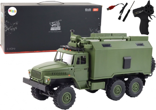 militaire RC vrachtwagen WPL B-36 1:16 4WD met LED